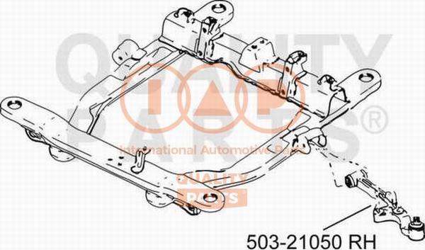 IAP QUALITY PARTS 503-21050 - Bras de liaison, suspension de roue cwaw.fr