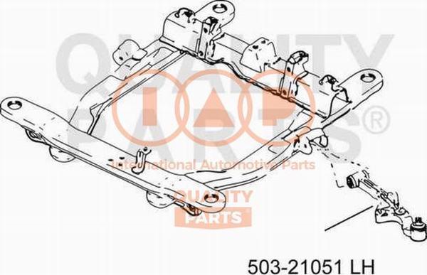 IAP QUALITY PARTS 503-21051 - Bras de liaison, suspension de roue cwaw.fr