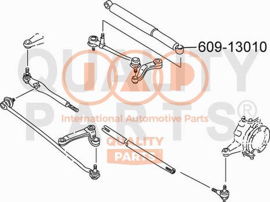 IAP QUALITY PARTS 609-13010 - Amortisseur de direction cwaw.fr