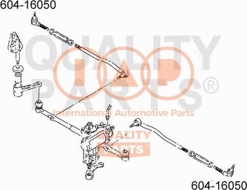 IAP QUALITY PARTS 604-16050 - Rotule de barre de connexion cwaw.fr