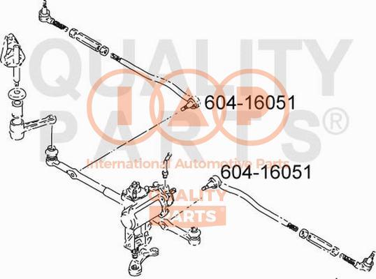 IAP QUALITY PARTS 604-16051 - Rotule de barre de connexion cwaw.fr