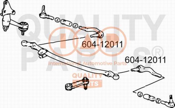 IAP QUALITY PARTS 604-12011 - Rotule de barre de connexion cwaw.fr