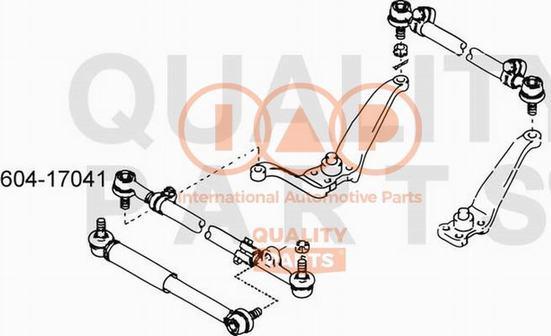 IAP QUALITY PARTS 604-17041 - Rotule de barre de connexion cwaw.fr