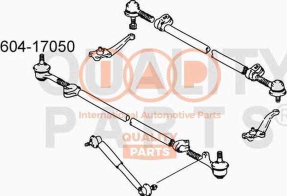 IAP QUALITY PARTS 604-17050 - Rotule de barre de connexion cwaw.fr