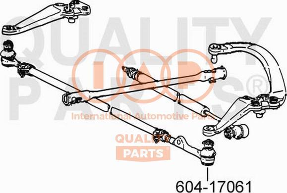 IAP QUALITY PARTS 604-17061 - Rotule de barre de connexion cwaw.fr