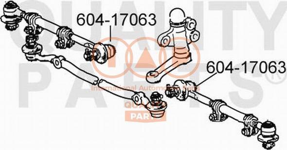 IAP QUALITY PARTS 604-17063 - Rotule de barre de connexion cwaw.fr