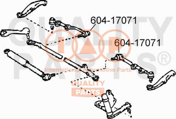 IAP QUALITY PARTS 604-17071 - Rotule de barre de connexion cwaw.fr