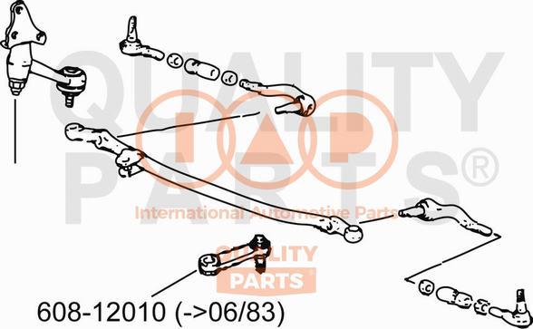 IAP QUALITY PARTS 608-12010 - Levier de commande de direction cwaw.fr