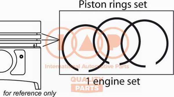 IAP QUALITY PARTS 102-13034 - Jeu de segments de pistons cwaw.fr