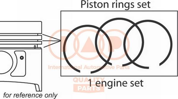 IAP QUALITY PARTS 102-17194 - Jeu de segments de pistons cwaw.fr