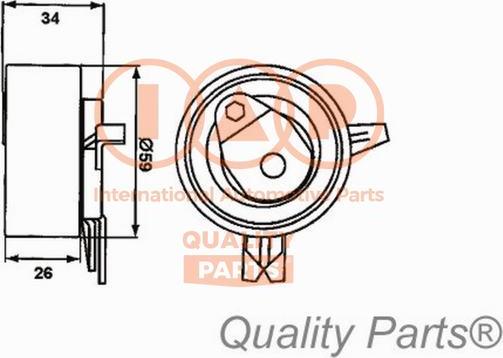 IAP QUALITY PARTS 127-09040 - Poulie-tendeur, courroie de distribution cwaw.fr