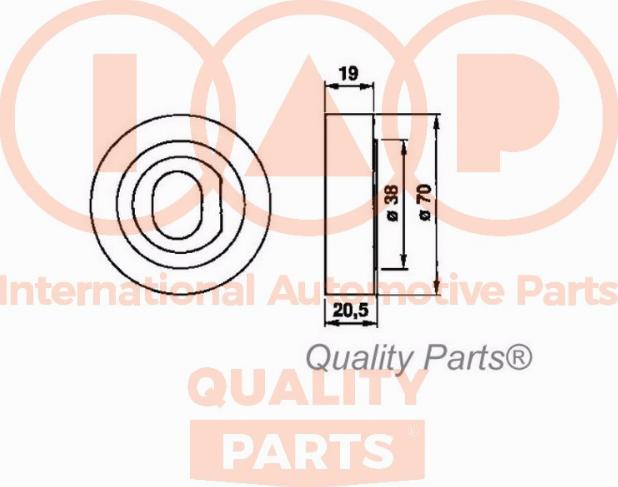 IAP QUALITY PARTS 12706037 - Poulie-tendeur, courroie de distribution cwaw.fr