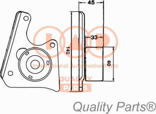 IAP QUALITY PARTS 127-06022 - Poulie-tendeur, courroie de distribution cwaw.fr