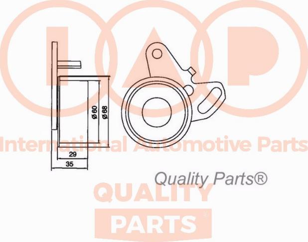 IAP QUALITY PARTS 127-07030 - Poulie-tendeur, courroie de distribution cwaw.fr