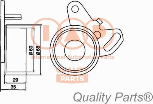 IAP QUALITY PARTS 127-07030 - Poulie-tendeur, courroie de distribution cwaw.fr