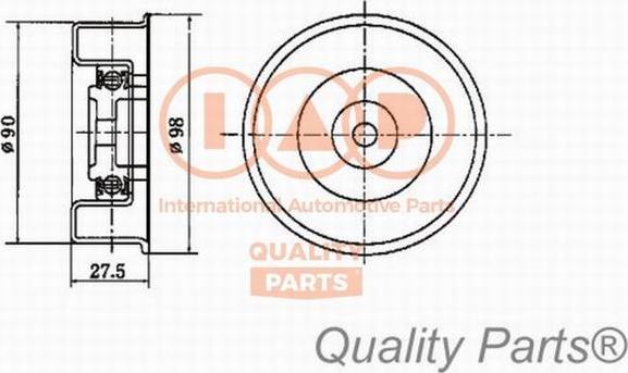 IAP QUALITY PARTS 127-07033 - Poulie-tendeur, courroie de distribution cwaw.fr