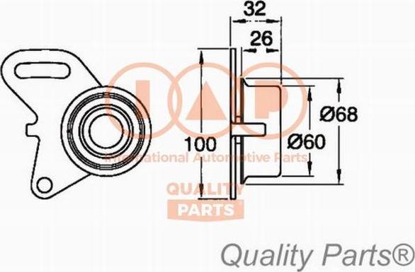 IAP QUALITY PARTS 127-07029 - Poulie-tendeur, courroie de distribution cwaw.fr