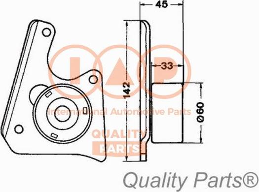 IAP QUALITY PARTS 127-07025 - Poulie-tendeur, courroie de distribution cwaw.fr