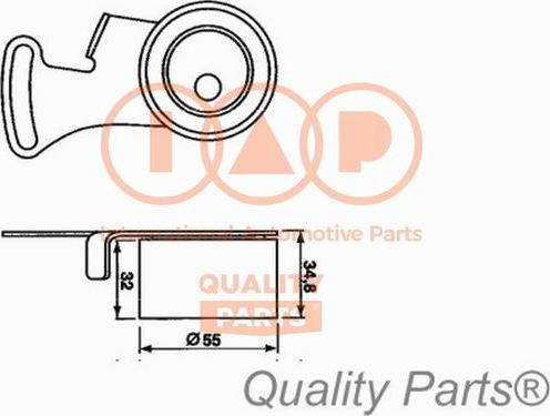 IAP QUALITY PARTS 12714070 - Poulie-tendeur, courroie de distribution cwaw.fr