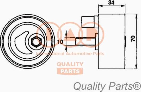 IAP QUALITY PARTS 127-15030 - Poulie-tendeur, courroie de distribution cwaw.fr