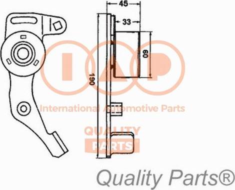 IAP QUALITY PARTS 12716051 - Poulie-tendeur, courroie de distribution cwaw.fr