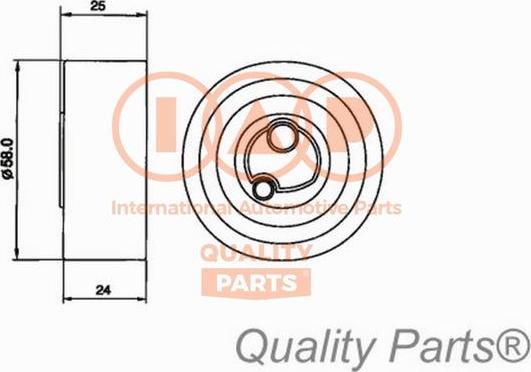 IAP QUALITY PARTS 12716030 - Poulie-tendeur, courroie de distribution cwaw.fr