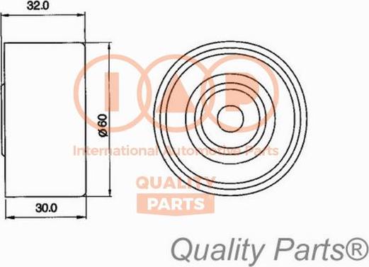 IAP QUALITY PARTS 127-11053 - Poulie-tendeur, courroie de distribution cwaw.fr