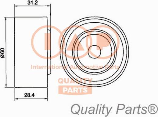 IAP QUALITY PARTS 12711052 - Poulie-tendeur, courroie de distribution cwaw.fr