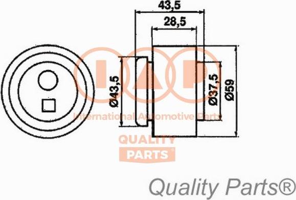 IAP QUALITY PARTS 12713092 - Poulie-tendeur, courroie de distribution cwaw.fr