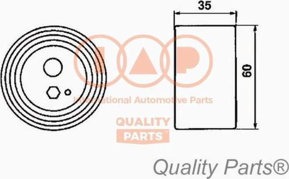 IAP QUALITY PARTS 127-13050 - Poulie-tendeur, courroie de distribution cwaw.fr