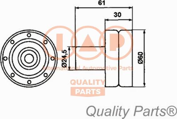 IAP QUALITY PARTS 12713085 - Poulie-tendeur, courroie de distribution cwaw.fr