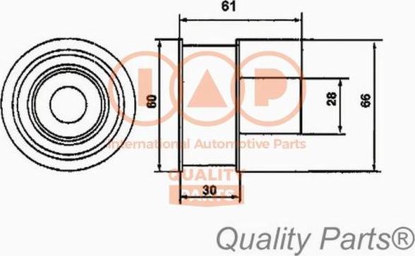 IAP QUALITY PARTS 12713086 - Poulie-tendeur, courroie de distribution cwaw.fr