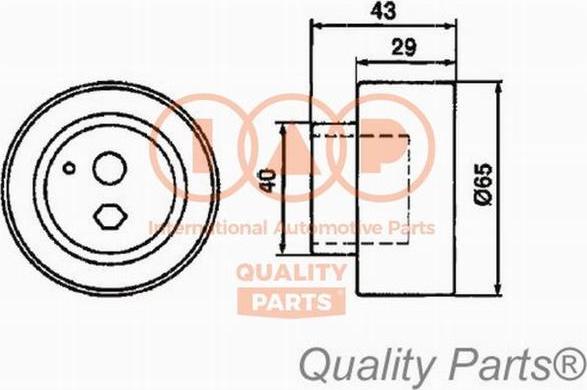 IAP QUALITY PARTS 12713081 - Poulie-tendeur, courroie de distribution cwaw.fr