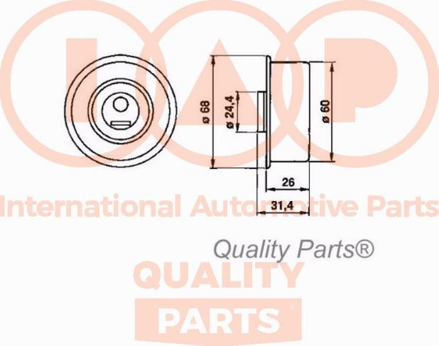 IAP QUALITY PARTS 12713082 - Poulie-tendeur, courroie de distribution cwaw.fr