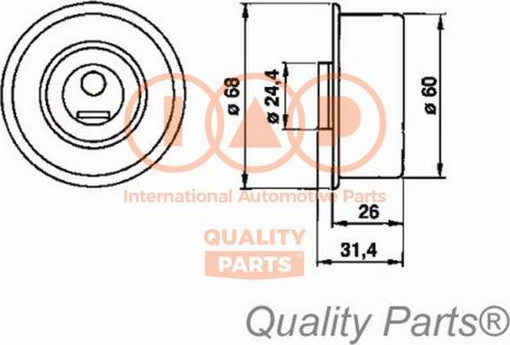 IAP QUALITY PARTS 12713082 - Poulie-tendeur, courroie de distribution cwaw.fr