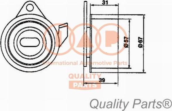 IAP QUALITY PARTS 12712091 - Poulie-tendeur, courroie de distribution cwaw.fr