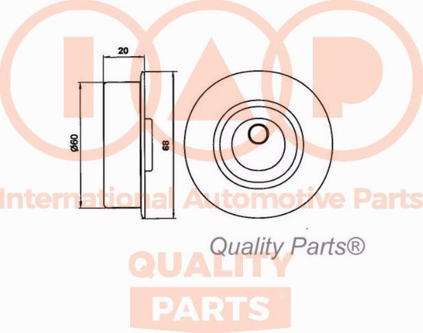 IAP QUALITY PARTS 12712054 - Poulie-tendeur, courroie de distribution cwaw.fr