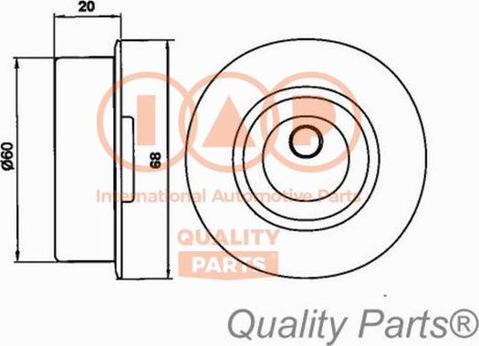 IAP QUALITY PARTS 12712054 - Poulie-tendeur, courroie de distribution cwaw.fr