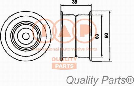 IAP QUALITY PARTS 12712053 - Poulie-tendeur, courroie de distribution cwaw.fr