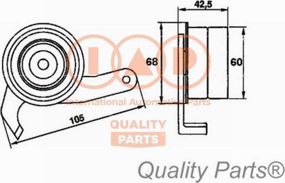 IAP QUALITY PARTS 127-12057 - Poulie-tendeur, courroie de distribution cwaw.fr