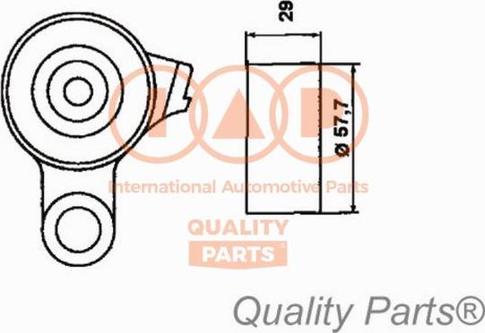 IAP QUALITY PARTS 12717095 - Poulie-tendeur, courroie de distribution cwaw.fr