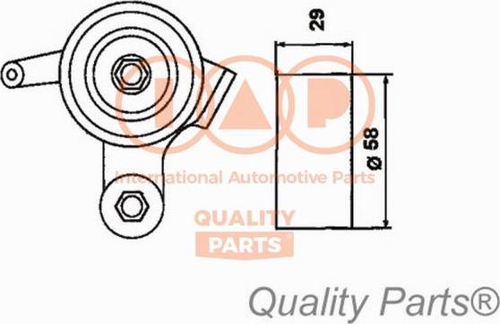 IAP QUALITY PARTS 12717096 - Poulie-tendeur, courroie de distribution cwaw.fr