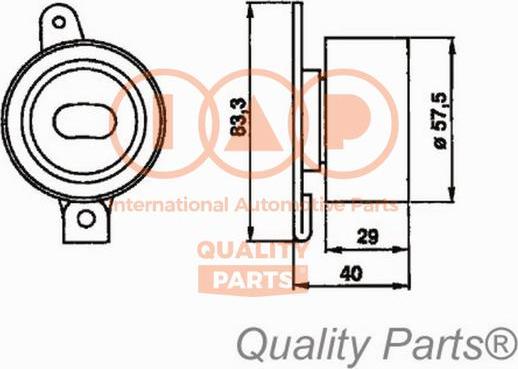 IAP QUALITY PARTS 12717091 - Poulie-tendeur, courroie de distribution cwaw.fr