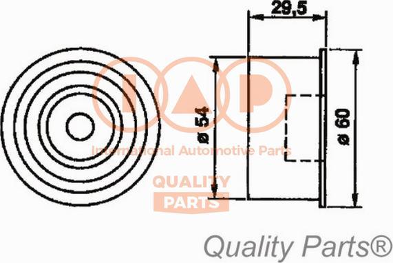 IAP QUALITY PARTS 12717093 - Poulie-tendeur, courroie de distribution cwaw.fr