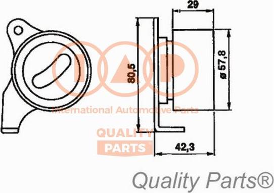 IAP QUALITY PARTS 12717092 - Poulie-tendeur, courroie de distribution cwaw.fr