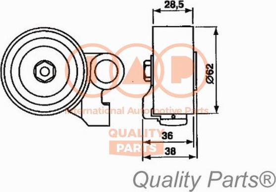 IAP QUALITY PARTS 127-17054 - Poulie-tendeur, courroie de distribution cwaw.fr