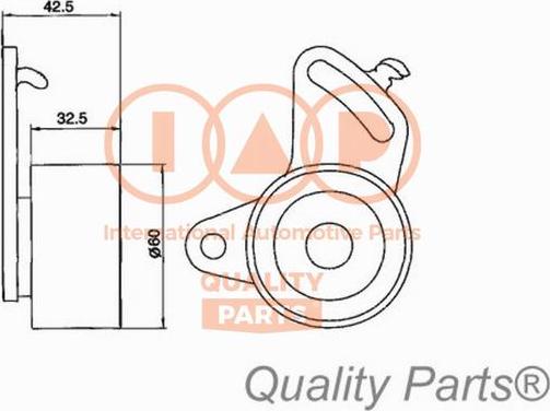 IAP QUALITY PARTS 127-17050 - Poulie-tendeur, courroie de distribution cwaw.fr