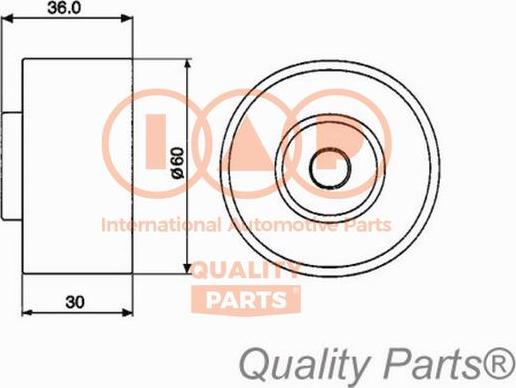 IAP QUALITY PARTS 12717051 - Poulie-tendeur, courroie de distribution cwaw.fr