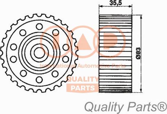 IAP QUALITY PARTS 12717053 - Poulie-tendeur, courroie de distribution cwaw.fr