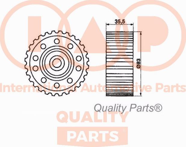 IAP QUALITY PARTS 12717053 - Poulie-tendeur, courroie de distribution cwaw.fr